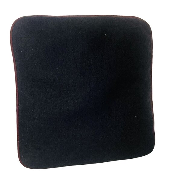 Navy Bar Harbor 1990 Wool Embroidered Star Anchor Ore Throw Pillow 14” - Picture 8 of 8